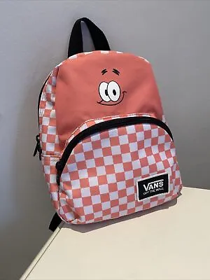 Vans X SpongeBob Patrick Star Pink Checkered Got This Mini Backpack Bag - VGC • £26.90