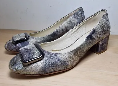 £15 • Buy Shimmer PATENT 60s STYLE COURT SHOES WITH BUCKLE TRIM SIZE 3