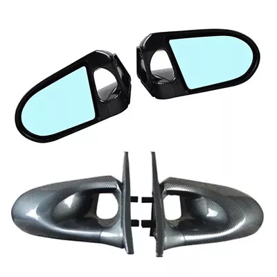 Carbon Fiber For 92-95 Honda Civic EG Sport Spn Manual Adjustable Side Mirrors • $89.99