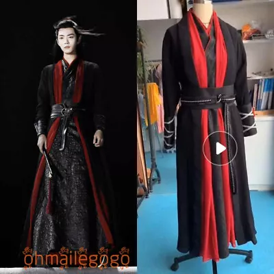 The Untamed Hanfu Men's Ancient Costume Women's Dress Cotton Linen Wei Wuxian • $199.11