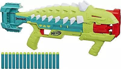 Nerf Dinosquad Armorstrike Dart Blaster 8-Dart Rotating Drum Drop Grip Dart S • $79.99