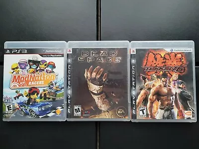 PS3 Playstation 3 Game Lot - Dead Space Mod Nation Racers Tekken 6 • $39.99