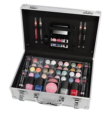 Vegan Vanity Case Makeup Cosmetic Storage Carry Travel Gift Box Zmile 51pc Set • £19.99