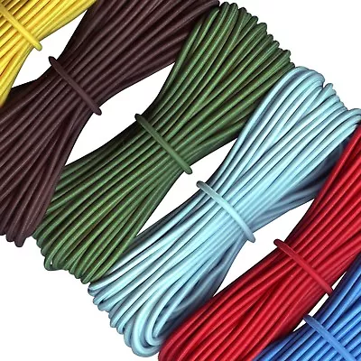 Round Elastic Cord - Stretch Bungee Cord - 1.5 2 3 4 5 Mm Diameter • £26