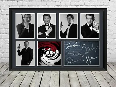 £7.49 • Buy James Bond Signed Photo Print Poster Movie Memorabilia 007 