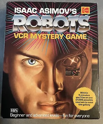 Vintage 1988 Isaac Asimov's Robots VCR Mystery Game Kodak VHS  Rare Complete • £9.64