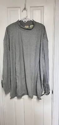 St. John's Bay Shirt Mock Turtleneck Neck 3XL Gray Men's Long Sleeve  • $11.99