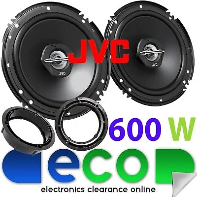 £29.99 • Buy JVC 16cm 6.5 Inch 600 Watts 2 Way Rear Door Car Speakers Fit VW Golf MK4 98-04