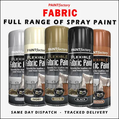Flexible Fabric Spray Paint Leather Vinyl Textile Clothes Fast Drying - 200 - F1 • £5.49