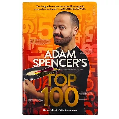 Adam Spencers Top 100 By Adam Spencer Numbers Puzzles Trivia Paperback Text Book • $19.46