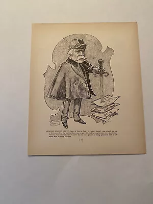 Navy Admiral George Dewey Hero Of Manila Bay Political Cartoon 1902 Print (K169 • $9.95