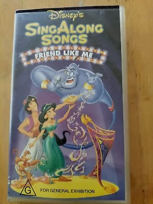 Friend Like Me Rare Disney Sing Along Kids Vhs • $16.99
