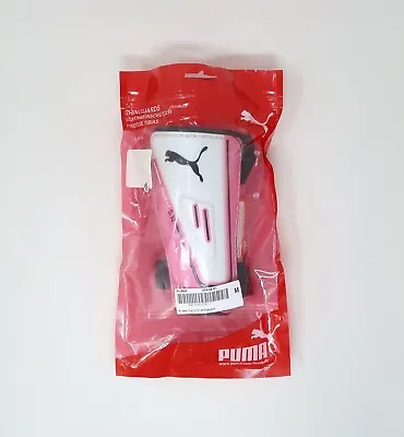 Puma Power Cat White Pink Protective Gear Soccer Shinguard Sleeves Adult Kids • $9