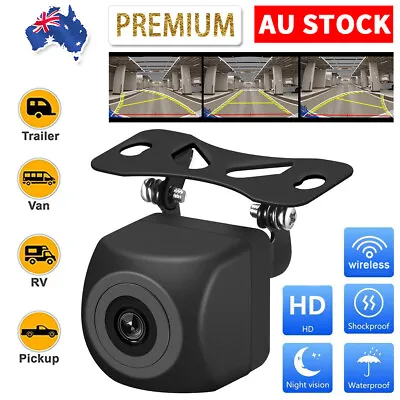 Reverse Camera Wireless Rear View Kit Wifi Reversing Cam Car Caravan Backup HD • $26.95