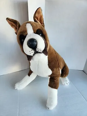 XL Prima E&J Classic Collection REALISTIC Boxer Stuffed Animal Plush Vintage  • $269