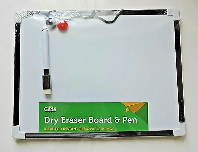 Shopping List Mini White Board Small A4 To Do Drawing Art Whiteboard Pen Eraser • £3.85