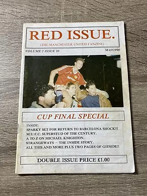 Manchester United Red Issue Fanzine Volume 3 Issue 10 May 1990 • £3.49