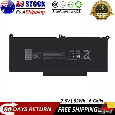 F3YGT 7480 DM3WC Battery For Dell Latitude 7390 7280 7290 7380 7490 E7280 E7480 • $48.99