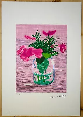 David Hockney  Untitled 329 (Lilacs)  Limited Edition O/S Lithograph • £130.16