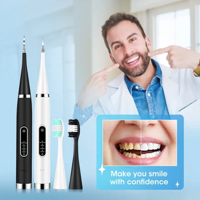 $12.95 • Buy Ultrasonic Tooth Cleaner Electric Plaque Dental Calculus Remover Dental Cleaning