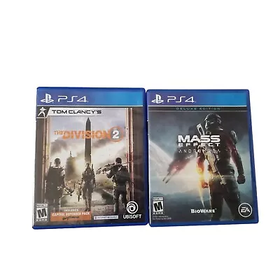 Playstation 4 The Division 2 And Mass Effect Bundle Games • $19.99