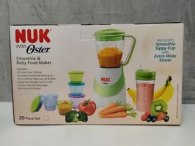 NUK With Oster Smoothie And Baby Food Maker BPA Free 20 Piece Set • $19.99