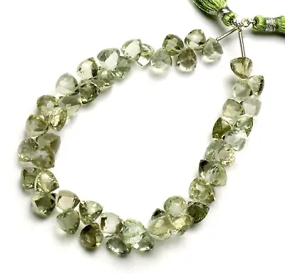 Natural Gem Green Amethyst Prasiolite 7.5mm Size Faceted Trillion Beads 9  • $20.80