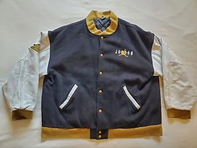 Air Jordan Defining Moments (DMP) Wool/Leather Letterman Jacket Size XL RARE • $249