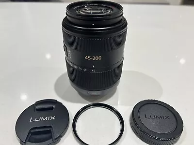 Panasonic Lumix G Vario 45-200mm F/4-5.6 Asph. Mega O.I.S. Lens • £105