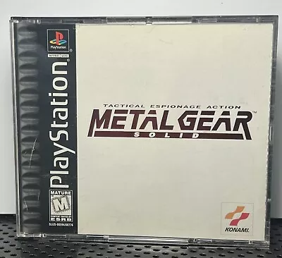 Metal Gear Solid (Sony PlayStation 1 1999) - With Manual • $22