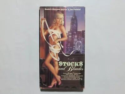 Stocks And Blondes VHS Veronica Hart Leigh Wood; Arthur Greenstands RARE 2Y • $26.99