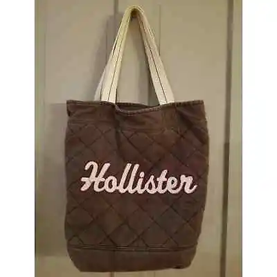 Hollister Tote Bag Brown Quilted 16 Inch • £19