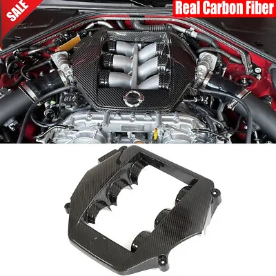 Real Carbon Front Engine Cover Trim Body Kit For 2009-21 Nissan GTR R35 Replace • $246.99