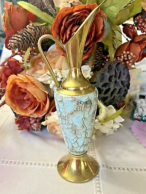 DELFT Holand Pitcher Urn Vase Gold Tone • $18