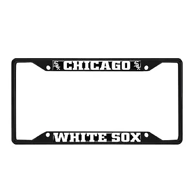 Fanmats MLB Chicago White Sox Black Metal License Plate Frame  • $16.98