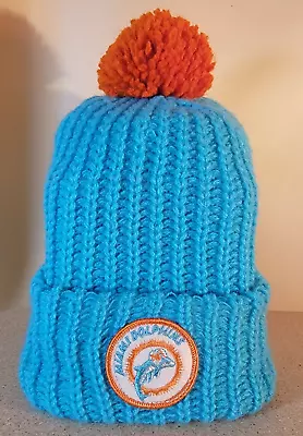 Vintage Toboggan Pom-Pom Miami Dolphins Logo Knit Hat • $9.99