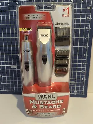 Wahl Mustache & Beard Battery Trimmer Combo Kit 05606-420 (AA2) • $19.99