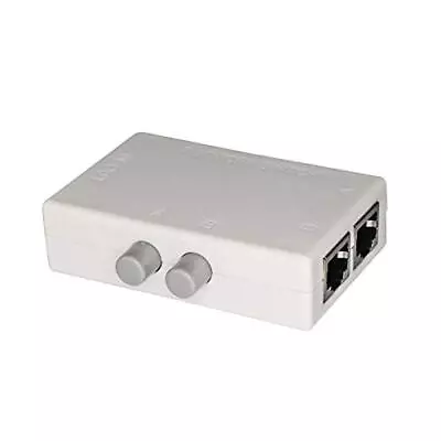 RJ45 Splitter Selector Switch 2 Ports Network Switch Splitter Selector Hub 2-... • $17.14