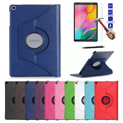 360 Rotate Leather Case Cover For Samsung Galaxy Tab A P200/ A T510/Tab S5E T720 • £15.19