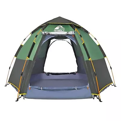 Easy Quick Setup Waterproof Instant Camping Tent 4/5/6 Person Dome Hexagonal • $217.90