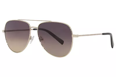 Tumi STU008 0594 Sunglasses Men's Light Gold/Red-Brown Gradient Lenses Pilot • $204.95
