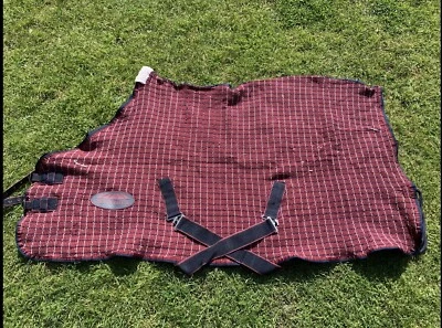 £0.99 • Buy Pony Check Waffle Cooler Blanket Cover Sheet