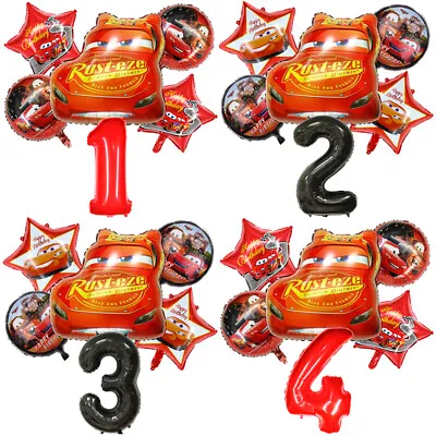 £9.99 • Buy 6cps McQueen Party Balloon Cartoon Car 32'' Age Number Birthday Foil Balloons