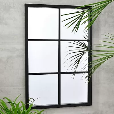 Outdoor/Indoor Garden Mirror Pane Windows Mirror Rectangle Urban Nature Style • £24.99