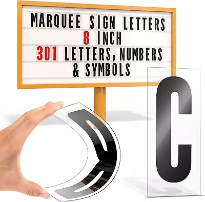 Houseables 8  Portable Sign Letters 301 Characters 9” X 4” Panel Black & Red • $79.99