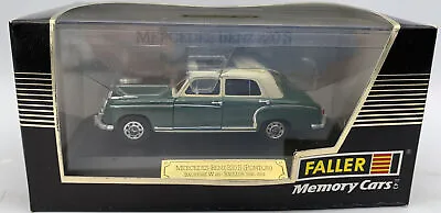 Faller Memory Cars Mercedes Benz 220 S (Ponton) - Green 1:43 Scale • $41.99