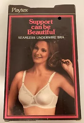 38D Vintage Playtex Support Can Be Beautiful Seamless Underwire Bra NOS • $39.95