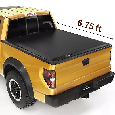 6.75 Ft Bed Tonneau Cover Soft Quad-Fold For 99-16 Ford F-250 F-350 Super Duty • $276.65