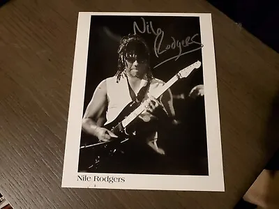 Signed Nile Rodgers 8x10 Autographed Photo. Chic Madonna David Bowie Duran  • $100