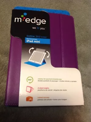M-EDGE PM1-IN1-MF-P Incline 360 Degree Portfolio Case For IPad Mini Purple New • $5.95